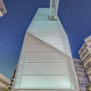 Totem of the emergency exit of the Pathé cinemas